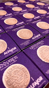 Gennaro’s Signature Alfajores Wrapped in Gold Foil